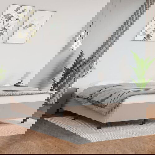vidaXL Okvir za krevet boja cappuccina 140x190 cm od umjetne kože Cijene