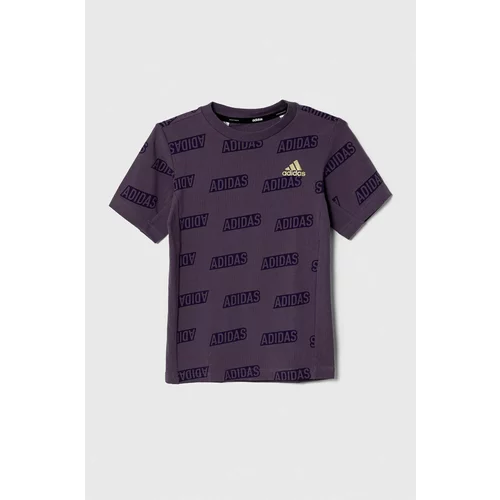 Adidas Otroška kratka majica JB BLUV Q4AOP T vijolična barva