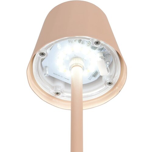  Krem LED stolna lampa s metalnim sjenilom (visina 21 cm) Diaz &amp;ndash; Slike