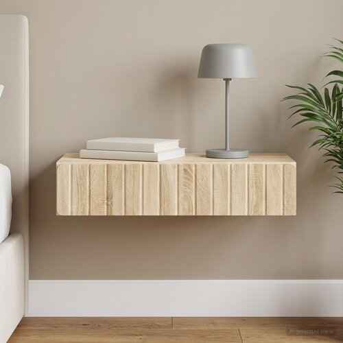 Stolna montirana na zid Hrast sonoma 87,5 x 34,5 x 17 cm Cijene