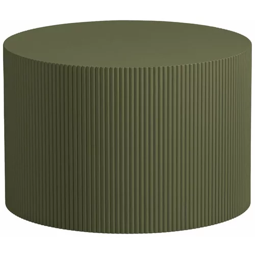 WOOOD Kaki zeleni okrugli stolić za kavu ø 60 cm Sanne –