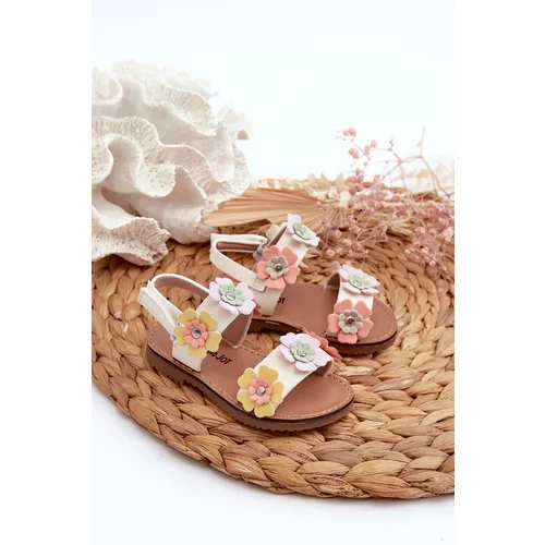Kesi Children's sandals decorated with flowers Multicolor Tinette