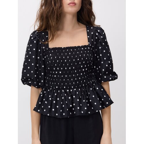 Reserved Bluza puf-rukava - crno Cene