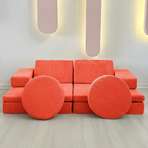 Atelier Del Sofa puzzle - orange orange 2-Seat sofa-bed Cene