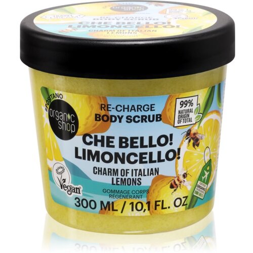 Organic Shop Body Scrub Che Bello! Limoncello! energijski piling za telo 300 ml Slike
