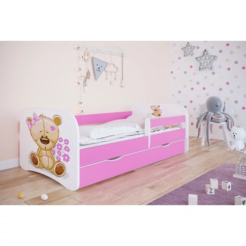 HAPPYKIDS DJEJI krevet dreamy medvjedica (vie boja i dimenzija) -roza-80x160