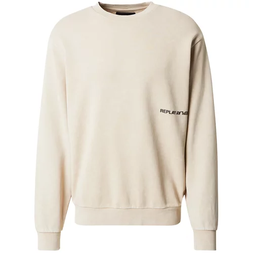 Replay Sweater majica bež / narančasta / crna