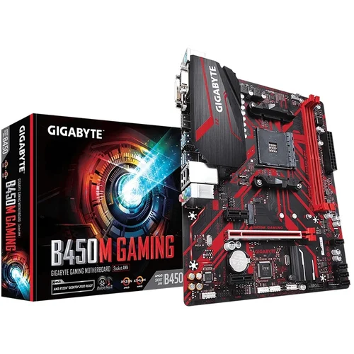 Mb GIGABYTE B450M GAMING AMD B450;2xDDR4 VGA,DVI,HDMI;micro ATX