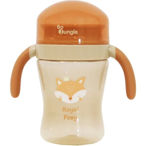 Bo Jungle Drinking Cup 360° Mixer Grey šalica za učenje pijenja 6m+ Royal Foxy 240 ml