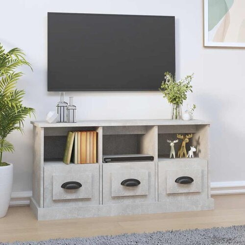 TV ormarić boja betona 100x35x50 cm od konstruiranog drva Cene
