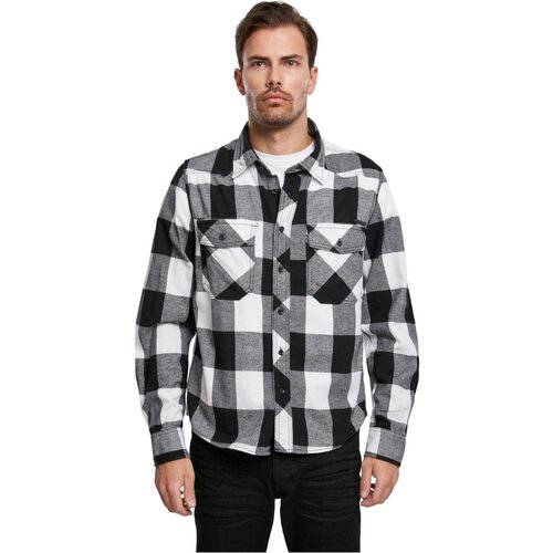 Urban Classics Checked Shirt White/black Slike