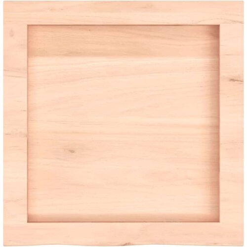 VidaXL Zidna polica 40 x 40 x 4 cm od neobrađene masivne hrastovine Slike