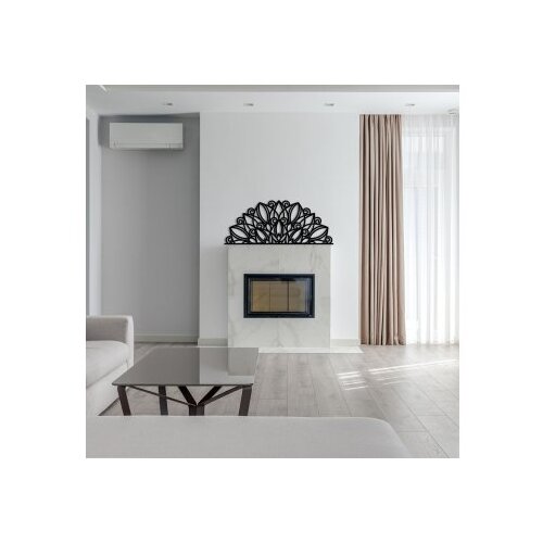 WALLXPERT dekorativni metalni zidni pribor u crnoj boji venno Slike