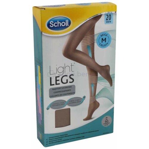 Scholl light legs kompresivne čarape 20 den, bež, m Slike