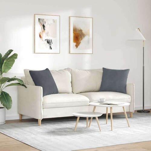 VidaXL jastučići za sofu 2 pcs tamno siva 50 x 50 cm kordura tekstil Slike