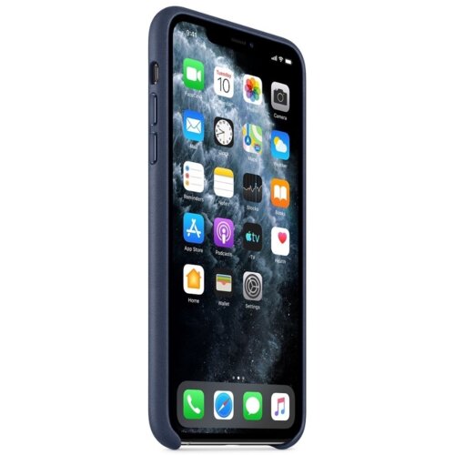 Apple leather case MX0G2ZM/A za iphone 11 pro max - original moder Slike
