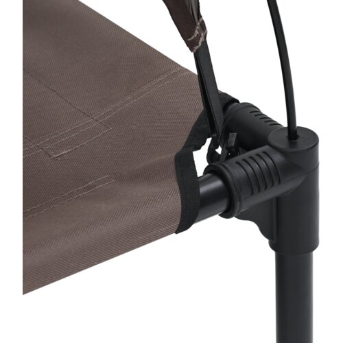 vidaXL Povi&scaron;eni krevet za pse Smeđi Metal 76 x 62 x 70.5 cm Sklopiv Cijene
