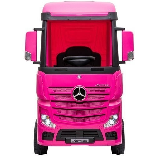 Lean Toys Otro&amp;scaron;ki tovornjak Mercedes Actros 4x4 2x12V roza Slike