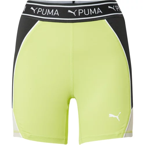 Puma Športne hlače 'TRAIN STRONG 5' kivi / črna / bela