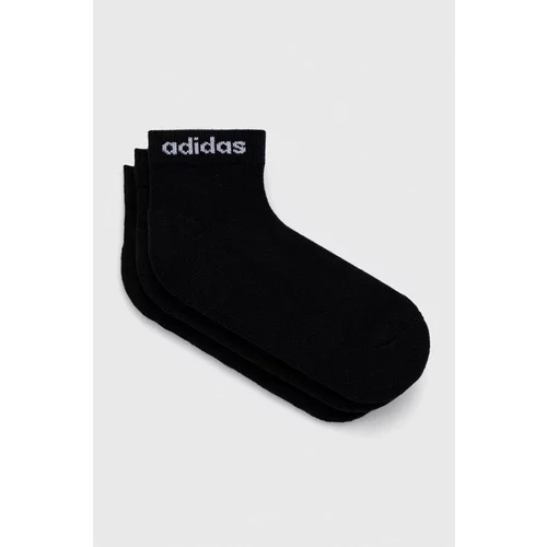 Adidas Nogavice 3-pack črna barva