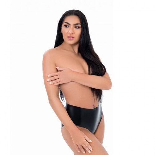 Me You Us Latex Crotchless Panties Black L Cene