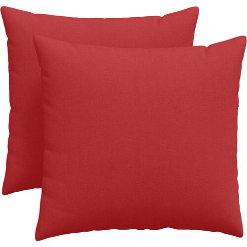 VidaXL jastučići za sofu 2 pcs crvena 50 x 50 cm tkanina Slike