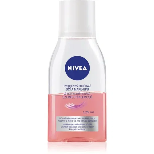 Nivea Gentle Caring dvofazni odstranjevalec ličil za oči in obraz 125 ml