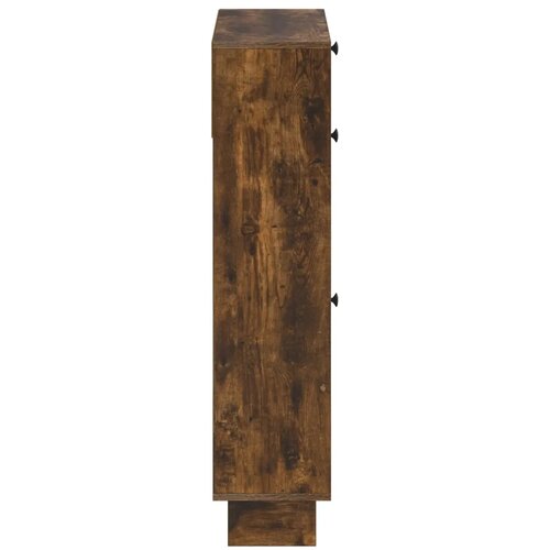  Ormar za cipele EDE 78 x 24 x 103 cm Konstruirano drvo - Dimljeni hrast Slike