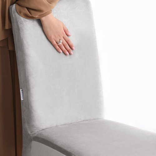 Restilo Svetlo siva raztegljiva prevleka za stol 48 cm Sento &amp;ndash; Slike