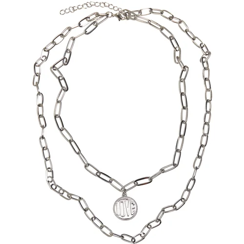 Urban Classics Love Basic Necklace - Silver Color