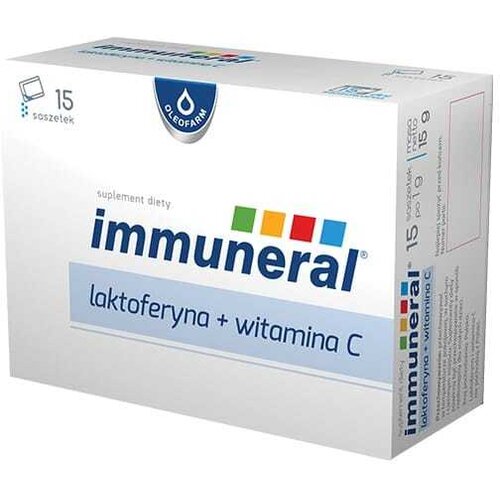 Oleofarm Immuneral &amp;ndash; laktoferin z vitaminom C (15 vrečk) Slike