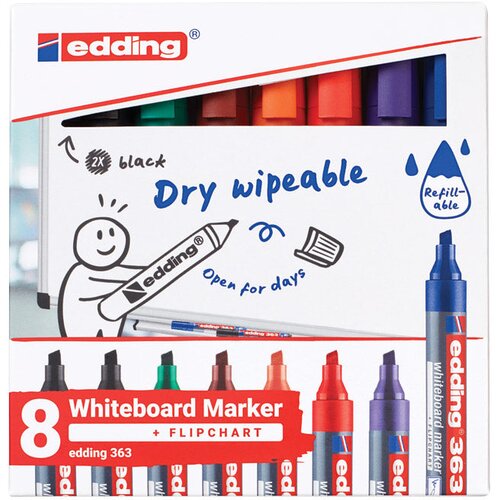 Marker ZA BIJELU PLOČU 1,5-3MM EDDING 363/8 S BLISTER Cijene