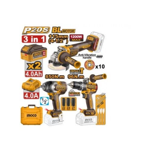 Ingco neto cosli251292e aku set (bu&scaron; 96nm+brus+ud.odvijaČ 850nm) super ( COSLI251292E ) Cene