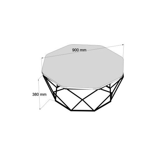 Klub sto Diamond 90x38x90cm Beli Slike