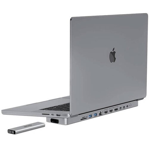 Invzi Priključna postaja / USB-C vozli&amp;scaron;če za MacBook Pro 13 / 14 MagHub 12w2 z režo za SSD (siva) Slike