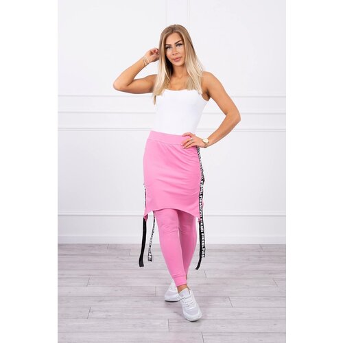 Kesi Pants/suit with selfie lettering light pink Slike