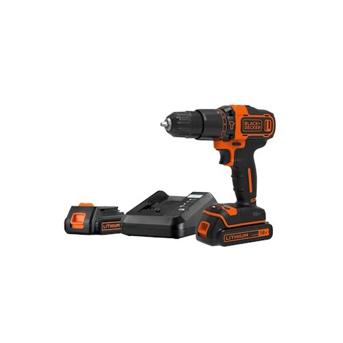 Black &amp;amp; Decker aku udarna bu&amp;scaron;ilica 18V 2AH BDCHD18K1B2-QW Slike