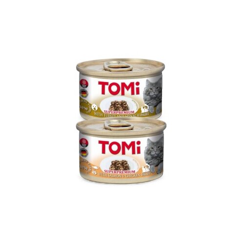 Tomi Cat konzerva za mačke komadići u gelu - Losos i piletina 85g Cene