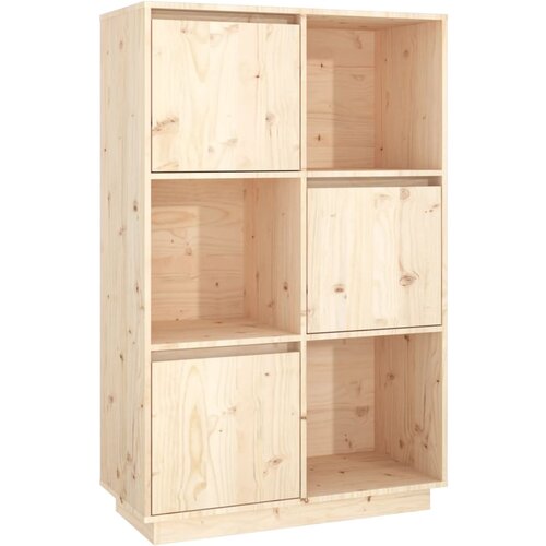 VidaXL Visoka omara 74x35x117 cm trdna borovina, (20819117) Slike