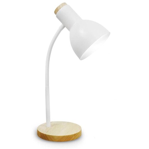  Stona lampa MARMA 1xE27/40W/230V bela/kaučukovo drvo Cene