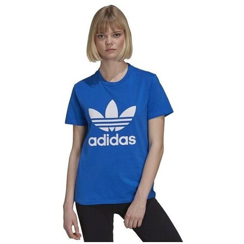 Adidas Majice s kratkimi rokavi Originals Trefoil Modra Cene