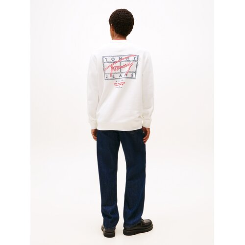 Tommy Jeans Sweater majica mornarsko plava / crvena / bijela Slike