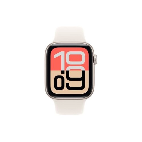 Apple watch se 3 cellular 44mm starlight aluminium case with starlight sport band - s/m (mepe4rk/a) Cene