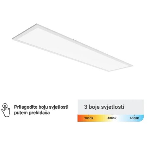  LED panel Green tech 295 x 1195 x 30 mm 40W, 3 CCT, 130lm W Cene