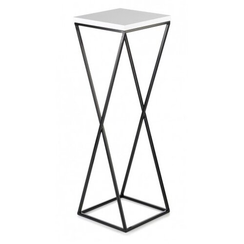 Stalak za cveće LOFT 70x24 cm crna/bela Slike