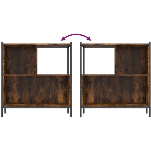  Regal za knjige boja hrasta 72x28x77,5 cm od konstruiranog drva Slike