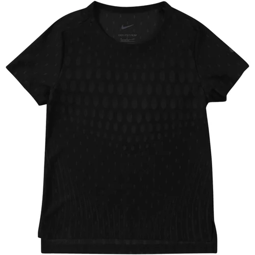 Nike Tehnička sportska majica 'DFADV' antracit siva / crna
