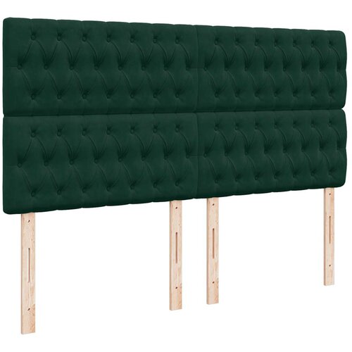  Krevet s oprugama i madracem tamnozeleni 200x200 cm bar&amp;scaron;unasti Slike