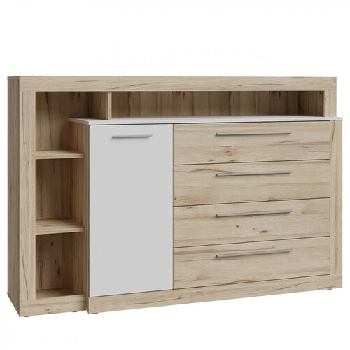  Komoda KASURA KSRK352L-M815 (hrast + siva) Slike