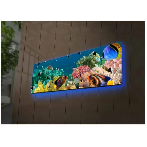 Wallity Slika s pozadinskim osvjetljenjem Sea, 90 x 30 cm